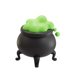 Cauldron Pot 3D Illustrations