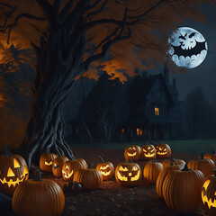 Halloween, the spookiest day of the year Ai generated 