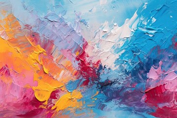 Vibrant Colors and Bold Brushstrokes: Exploring Creative Expression through Abstract Painting, generative AI