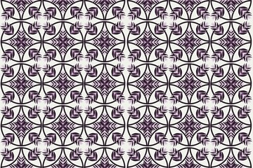 Abstract tropical background. Floral seamless pattern in flat modern manner. Hand drawn isolated rounded shapes. Cut out flower silhouettes. Outline sketch drawing. Good for fashion, textile, fabric.