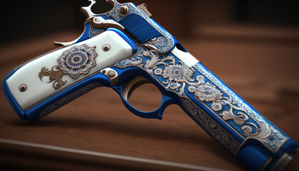 porcelain gun and bullets