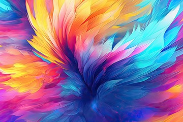 Vibrant Colors and Futuristic Vibes: Exploring Abstract Digital Art and Dynamic Backgrounds, generative AI