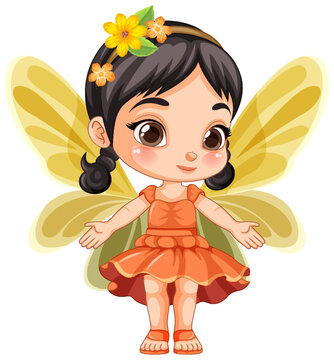 recommend clip art: Cute Fairy Girl Cartoon Character Vector