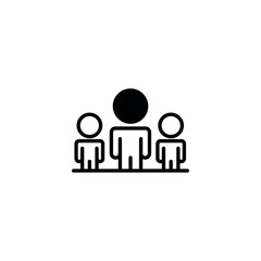 Work Group icon design with white background stock illustration