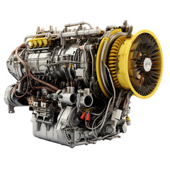 Fototapeta premium Engine isolated on white png transparent background