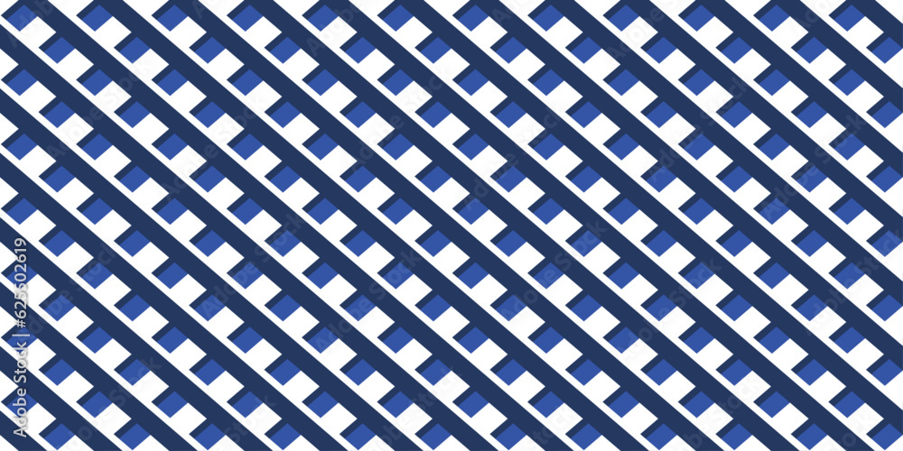 Poster Crossed blue stripes. Diagonal stripes that cross over each other. For print and seamless surfaces.