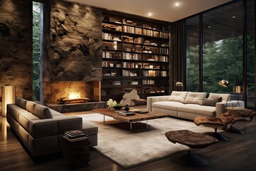 Contemporary living area