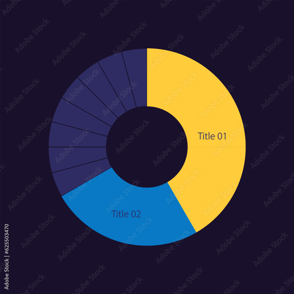 Poster competitors revenue comparison circle infographic design template for dark theme. market analysis. e