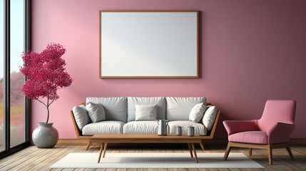 Fototapeta na wymiar Interieur shot of modern living room - product sample