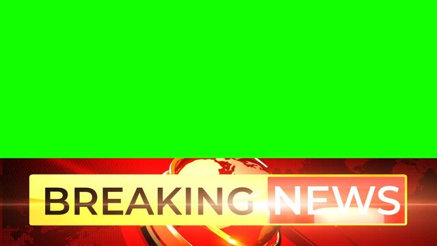 Breaking News Lower Third footage 3D rendering background is perfect for any type of news or information presentation. The background features a stylish and clean layou