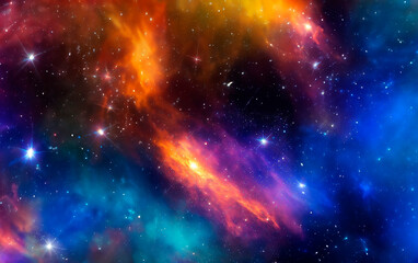 Naklejka premium Deep, space galaxy background. Astronomical background. Starry sky.