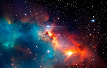 Obraz na płótnie Canvas Deep, space galaxy background. Astronomical background. Starry sky.