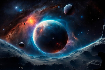 Obraz na płótnie Canvas Deep, space galaxy background. Astronomical background. Starry sky.