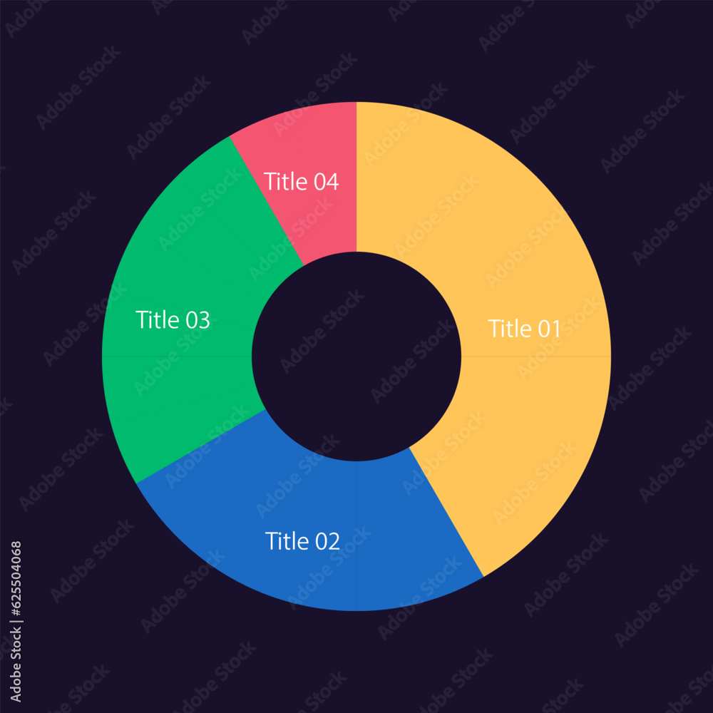 Poster organic products main components circle infographic design template for dark theme. product composit