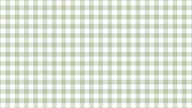 Dark green and white plaid fabric texture as a background	