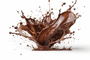 Chocolate splash food. Generate Ai