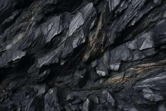 Coal texture background. Generate Ai