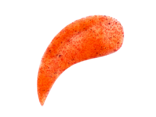 smear swatch mask peeling for face body skin care on transparent background
