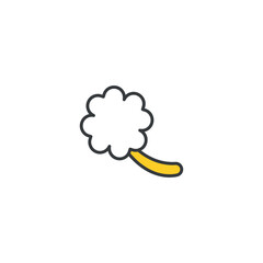 Clover icon design with white background stock illustration