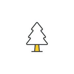 Pine icon design with white background stock illustration