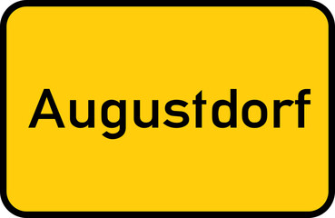 City sign of Augustdorf - Ortsschild von Augustdorf