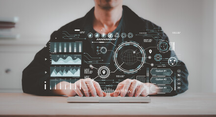 DevOps concept, software development, IT operations, agile programming, Concept with dev ops icon...