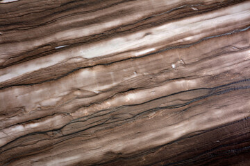 Unique texture of natural Quartzite BROWN, light and dark layers diagonally