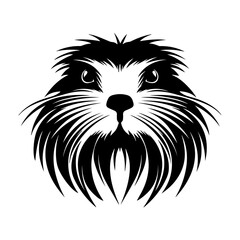 Beaver - hand-drawn vector illustration, isolated on white