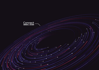 Abstract network connection. icon logo design. Vector Illustration