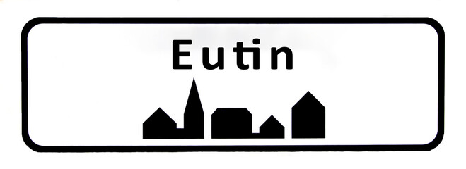 Obraz premium City sign of Eutin - Eutin Byskilt