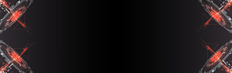 Abstract technology concept. Circuit board, high computer color background.