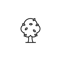 Tree icon design with white background stock illustration