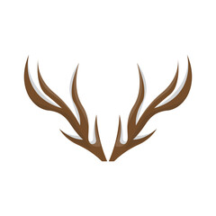 Deer Horn Logo, Animal Vector, Minimalist Simple Design, Illustration Symbol Icon
