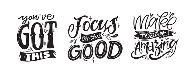 Obraz premium Funny hand drawn lettering quote. Cool phrase for print and poster design. Inspirational slogan. Greeting card template. T-shirt design, mug print, tee design. Vector