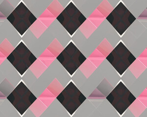 Seamless geometric pattern with squares and triangles