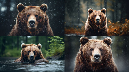 brown bear in the forest