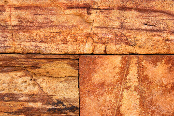 brown stone Empty Abstract Ancient brick wall. Grunge brick wall background. Background of old vintage brick wall. High quality photo