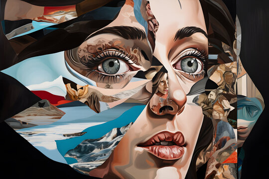 A surreal artwork exploring the concept of perception and reality, with distorted perspectives and visual illusions. Generative AI