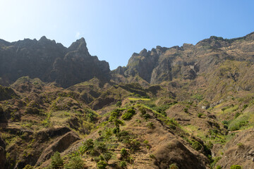 Ribeira da Torre valley on Santo Antão, Cape Verde, incredible hiking views