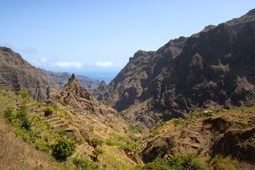 Ribeira da Torre valley on Santo Antão, Cape Verde, incredible hiking views