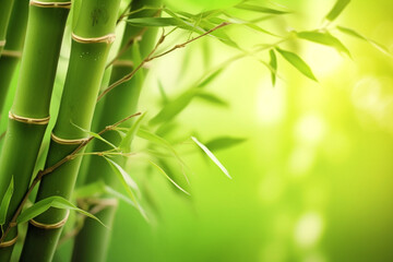 Fototapeta na wymiar Bamboo tree in a park