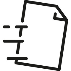 Document, File, Contract, Invoice, Archive. Vector Line Icon