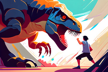 dinosaurs and people
Generative AI