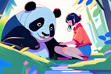 child with a bear
Generative AI