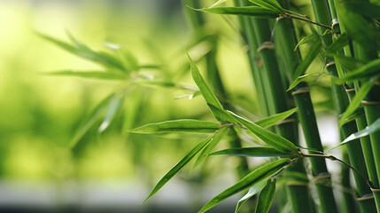 Fototapeta na wymiar Bamboo tree in a park