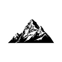 mountain silhouette icon illustration