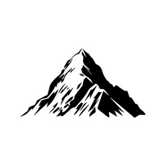 mountain silhouette icon illustration