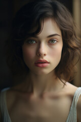 Fototapeta premium Portrait of young beautiful woman