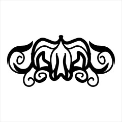 Vintage Baroque Victorian frame floral border ornament leaf scroll engraved retro floral decorative design pattern black and white tattoo Japanese filigree calligraphy vector batik, illustration class