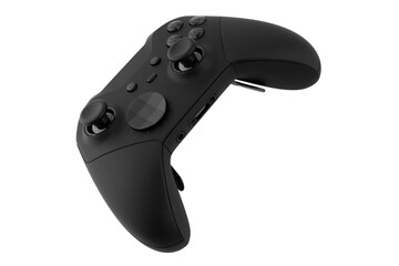 Joystick on a white background. Gamepad closeup isolated on white background.